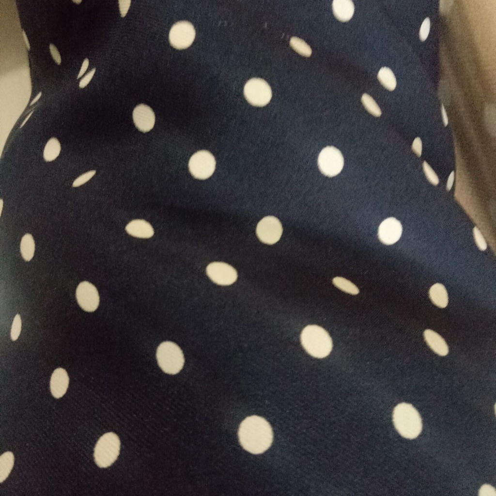 Kain Shakila motif // shaqila // samira stretch polkadot roll ecer 0.5 meter