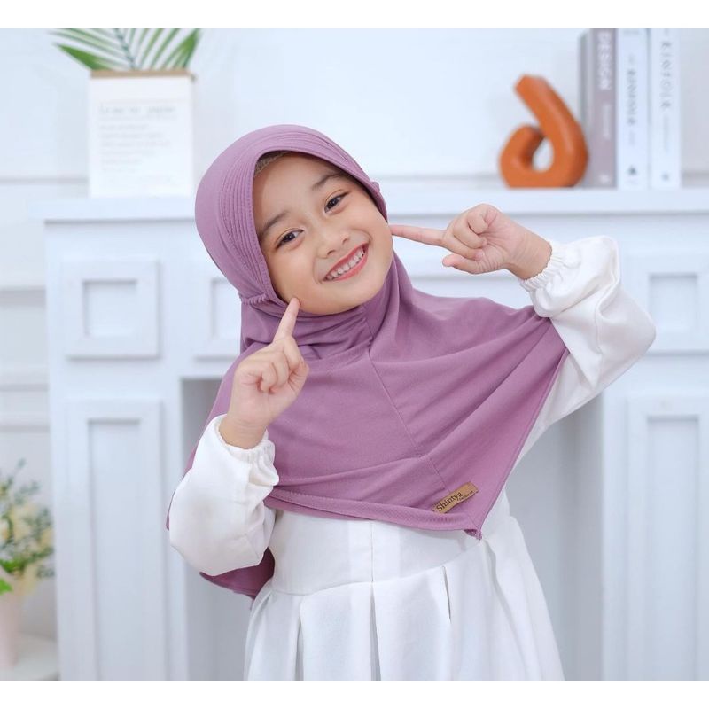 Hijab Anak Bergo TK Pet Milea Tali Kepang 3-12 Tahun ORIGINAL VIQAST