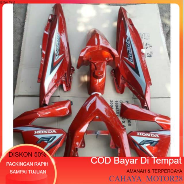Termurah Body Motor Full Body Halus Vario 125 150 Led 2015 2017 Warna Merah Maroon, Putih, Hitam  Te