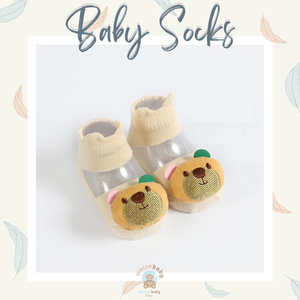 MBSS - Kaos Kaki Bayi Anak Laki Laki Perempuan Import Berkualitas newborn - 12 Bulan / HOLLOW