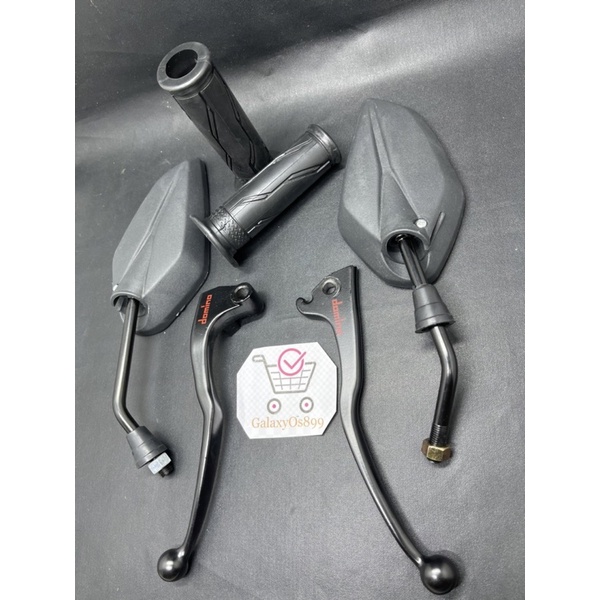 Paket 3 item - Spion Standar Yamaha Jupiter Hitam + Handgrip Bawaan Yamaha + Handle Rem Vixion old new