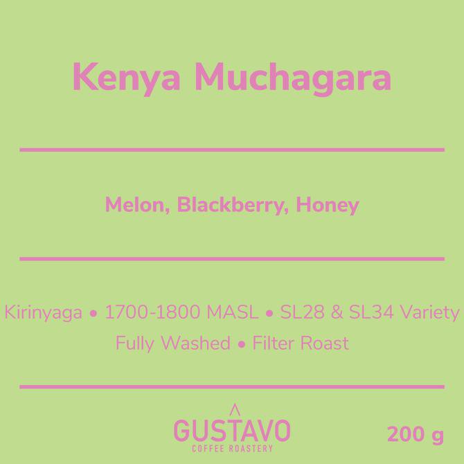 

jd2o kenya muchagara (200gram) specialty coffee roasted beans biji kopi w3y5