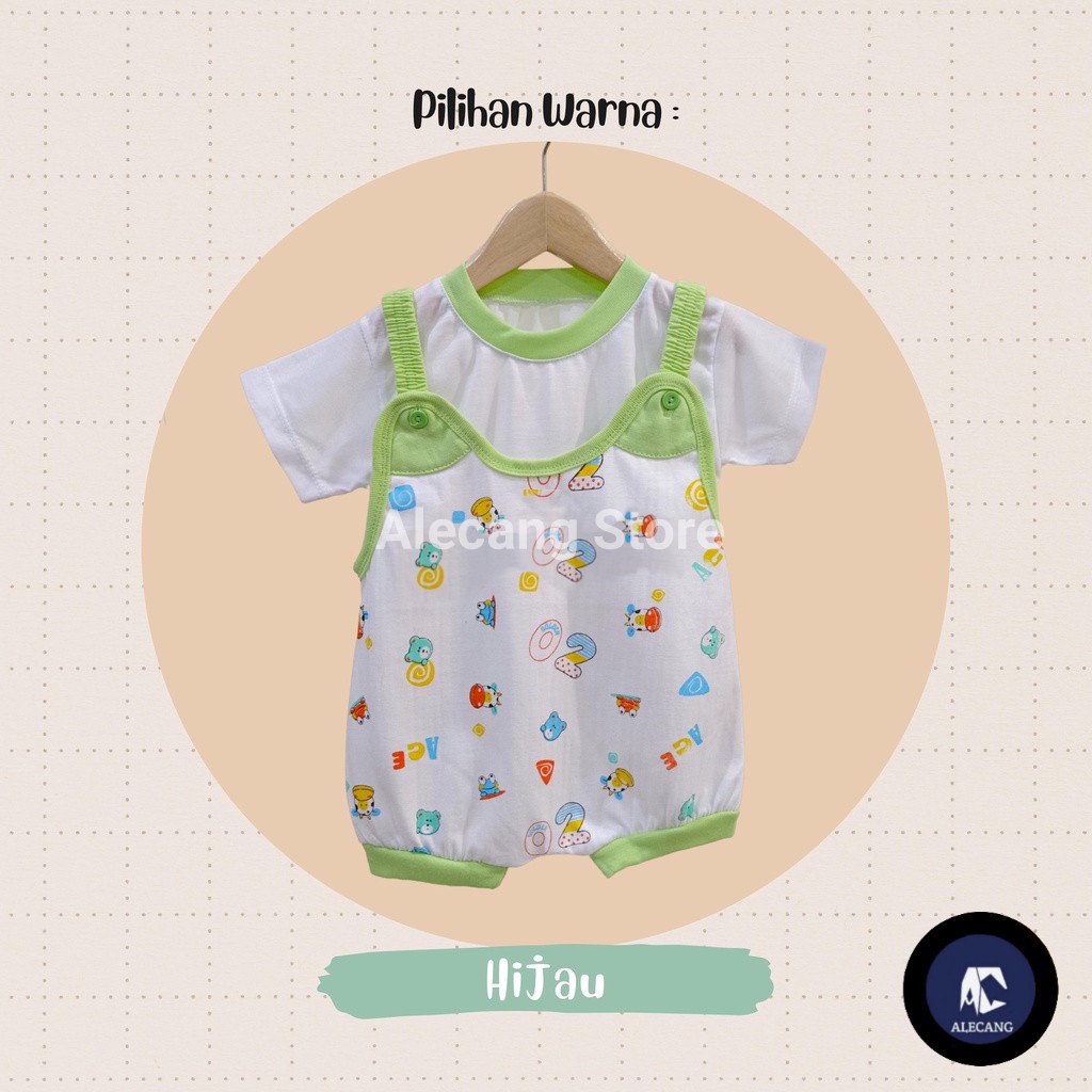 BAJU BAYI OVERALL / BAJU KODOK TRALALA KAOS KATUN