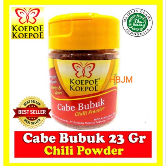

CABE BUBUK 23 GR CHILI POWDER - KOEPOE KOEPOE / CABAI BUBUK