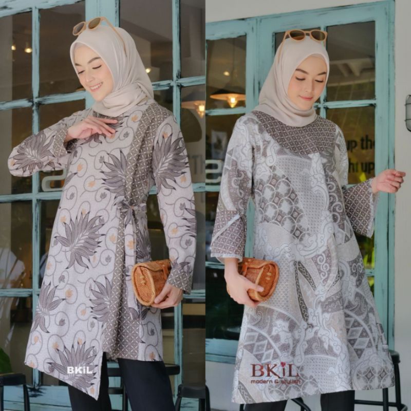 Batik Wanita Tunik ASJ SA Atasan batik modern