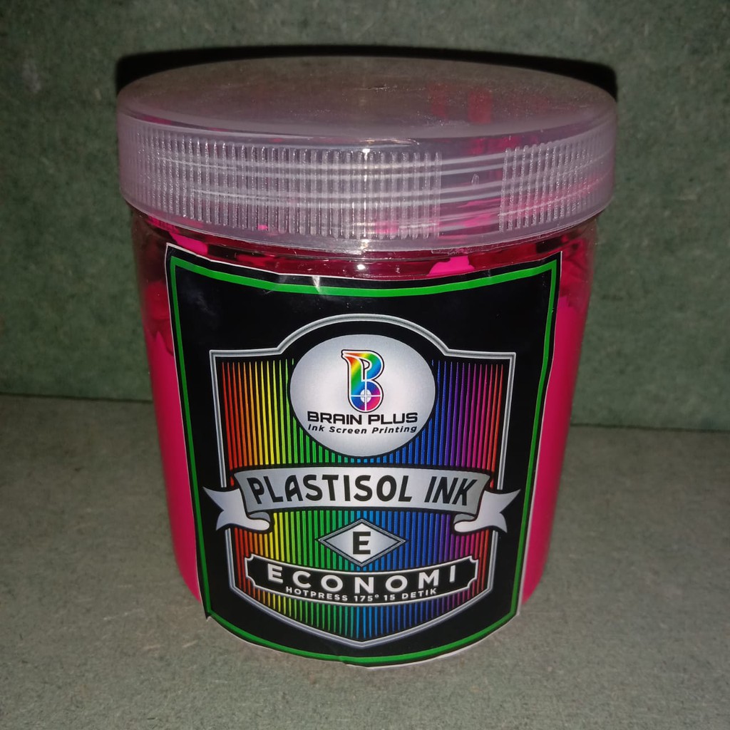 

HJK Tinta Sablon PLASTISOL FLOURESCENT Brain Plus PINK 500gr