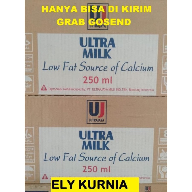 

READY COD Susu UHT Ultra Low Fat High Calcium 250 Ml Rasa Plain
