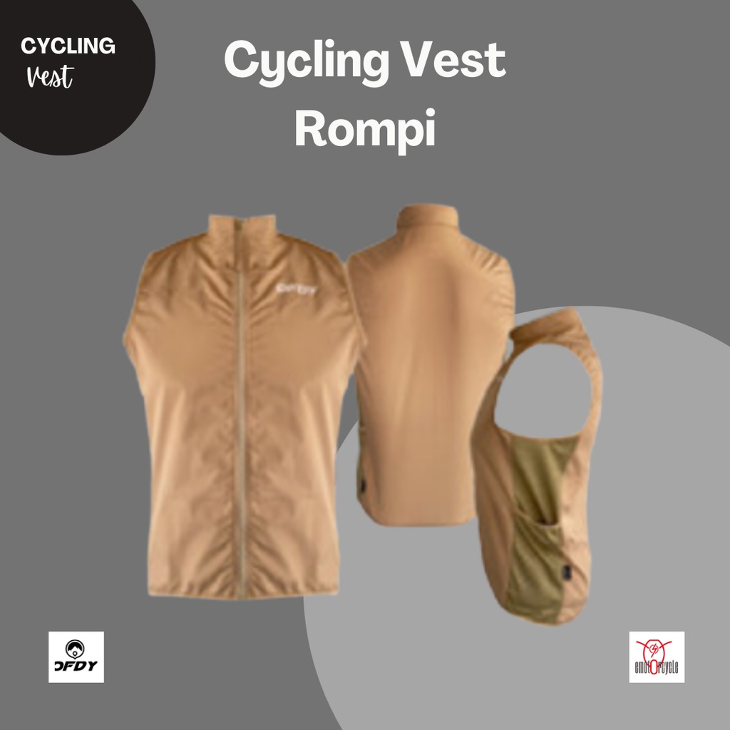Ofdy Cycling Vest Rompi Sepeda Gowes Unisex One Layer Motif Coksu Ofdy