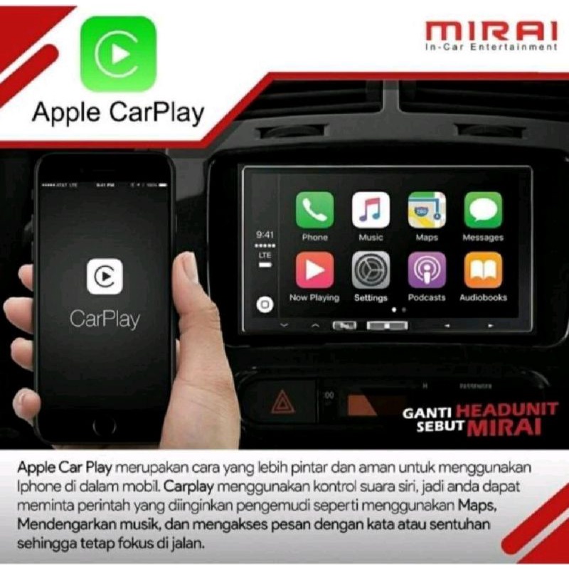 Head Unit Android MIRAI MR 1032 CP Apple Car Play