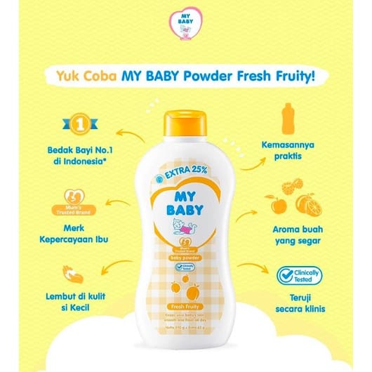 ❤ PAMELA ❤ MY BABY Powder | Telon Plus Biang Keringat bedak bayi 50 gr