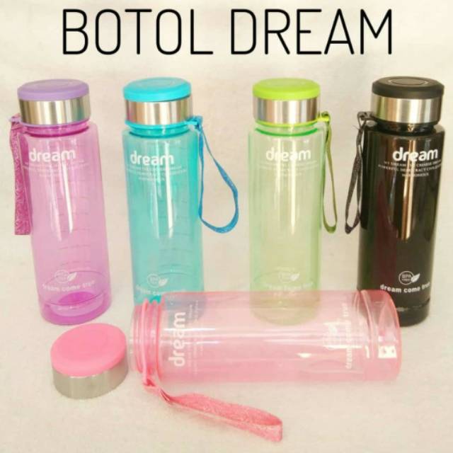 BOTOL DREAM KAPASITAS 1 LITER PLASTIK AMAN BOTOL INFUSER 1000 ML