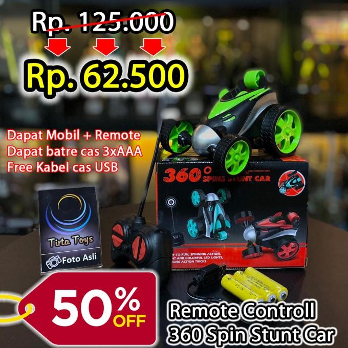 360 DEGREE SPINS STUNT CAR MOBIL REMOTE CONTROL RC USB CHARGING