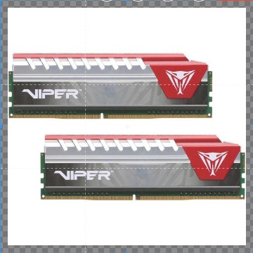 MEMORI Patriot Viper Elite 8GB 2x4GB DDR4 2400MHz DRAM Desktop Memory CL15 1.2V Red DIMM 288-pin PV