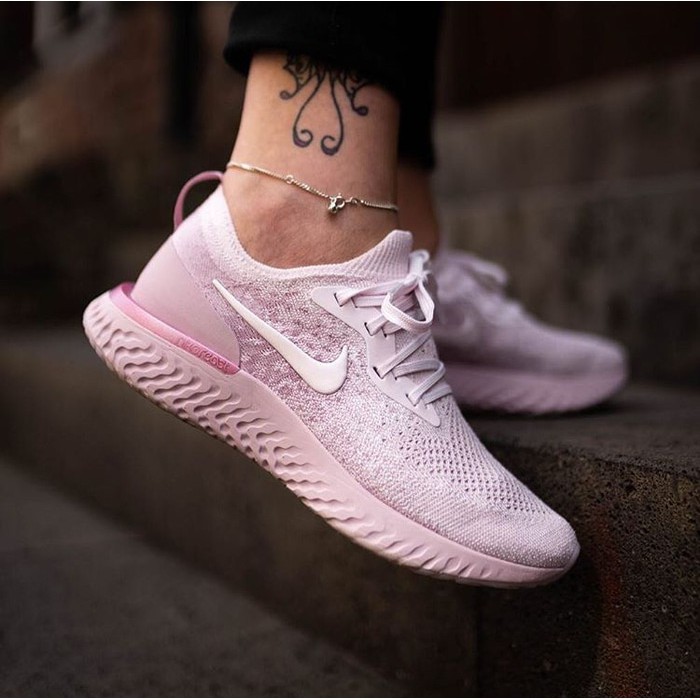 PROMO Nike Epic React Flyknit Pearl Pink Premium Original / sepatu nike TERLARIS