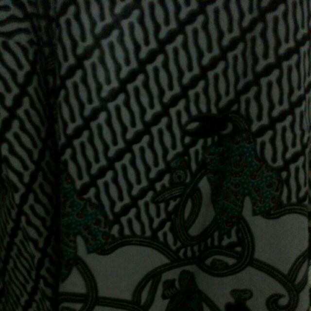 Kemeja Batik Pria Lengan Pendek Motif Seno Biru M L Xl Xxl