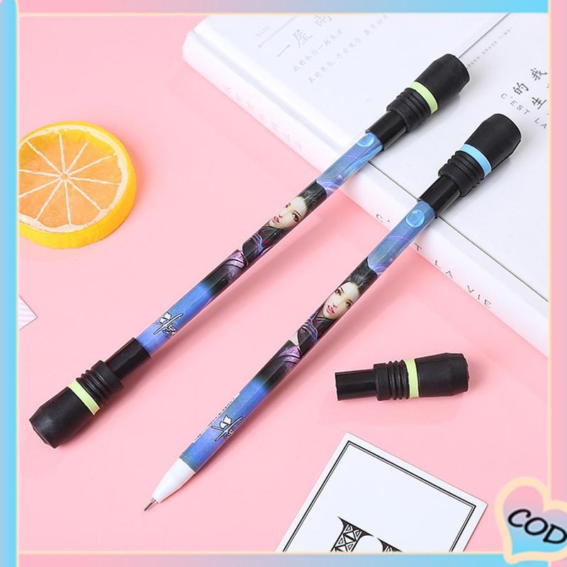 COD❤️ Anime Rotary Decompression Pen Siswa Dewasa Kompetisi Pena yang Dapat Ditulis-A.one