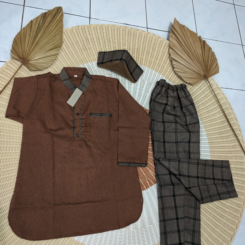 Setelan Baju Koko Anak Laki-Laki Usia 1-14 Tahun Terbaru 2021 Kurta Pakistan Bahan Semiwol Premium