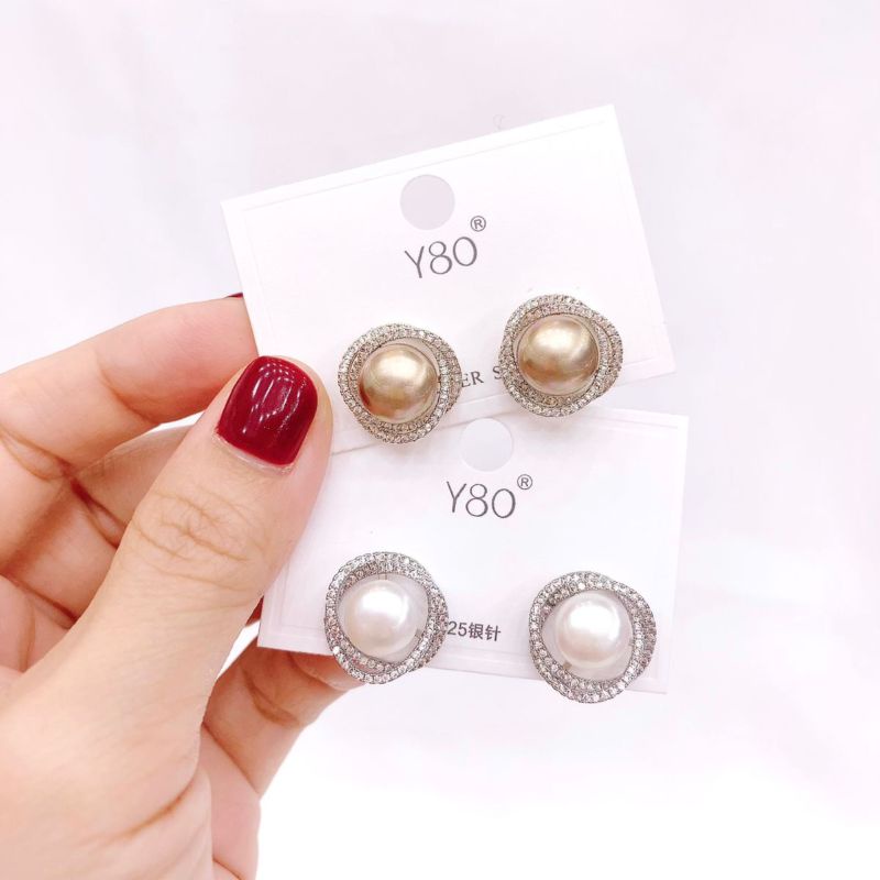 Anting Silver925 Perak Mata kilau Anti Karat anti alergi anting Zircone premium berlian kilap N-2017