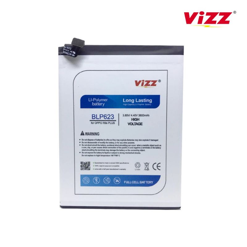 Baterai Vizz Oppo BLP623/F3+