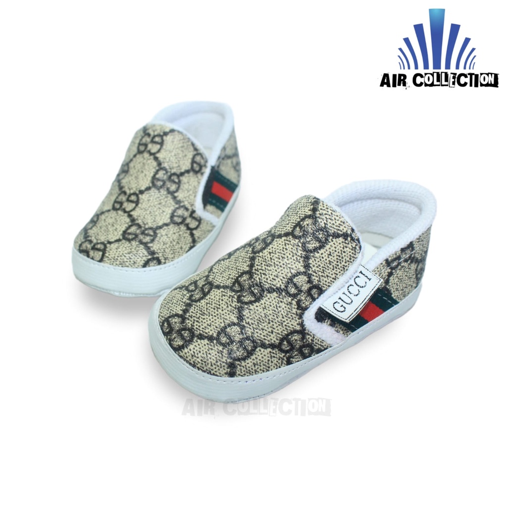 Sepatu Bayi Perempuan Usia 0 9 Bulan GG Slip-On Baby Belajar jalan - Air Collections