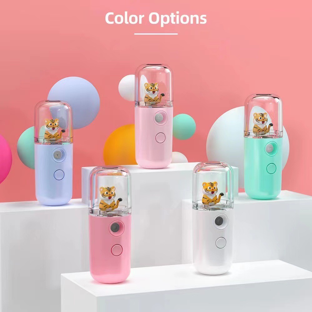 [XOQ] MINI NANO MIST SPRAYER KARAKTER / NANO SPRAY 30ML USB / NANO SPRAY PORTABLE KARAKTER LUCU / NANO SPRAY BONEKA