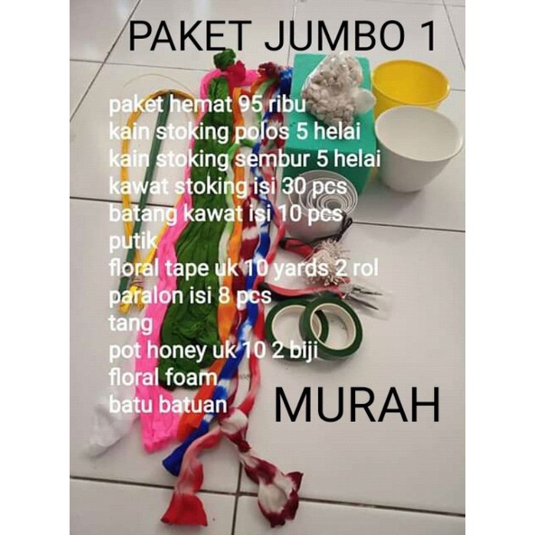 paket jumbo kerajinan bahan kain stoking