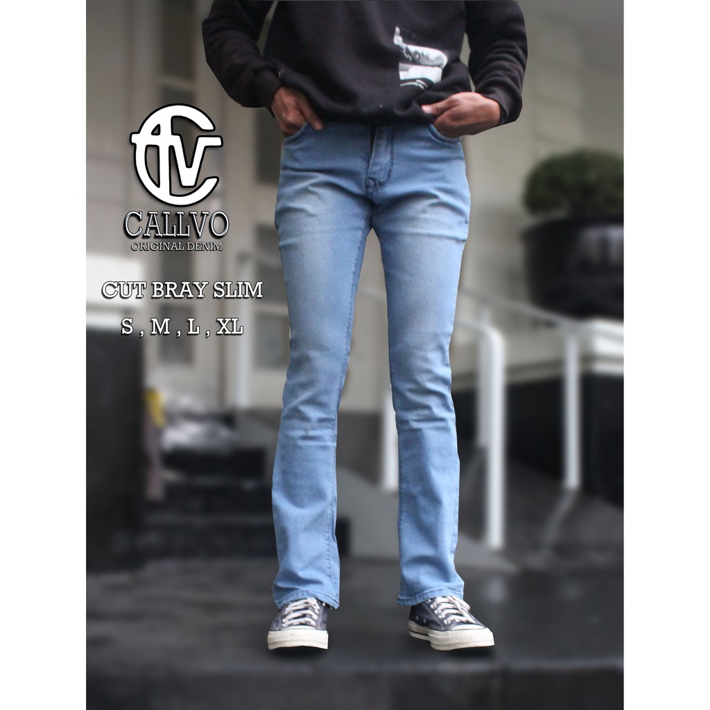 Callvo Cutbray/ Cutbray Pria/ Jeans Cutbray Pria/ Cutbray Slim Fit/ Jeans Cutbray