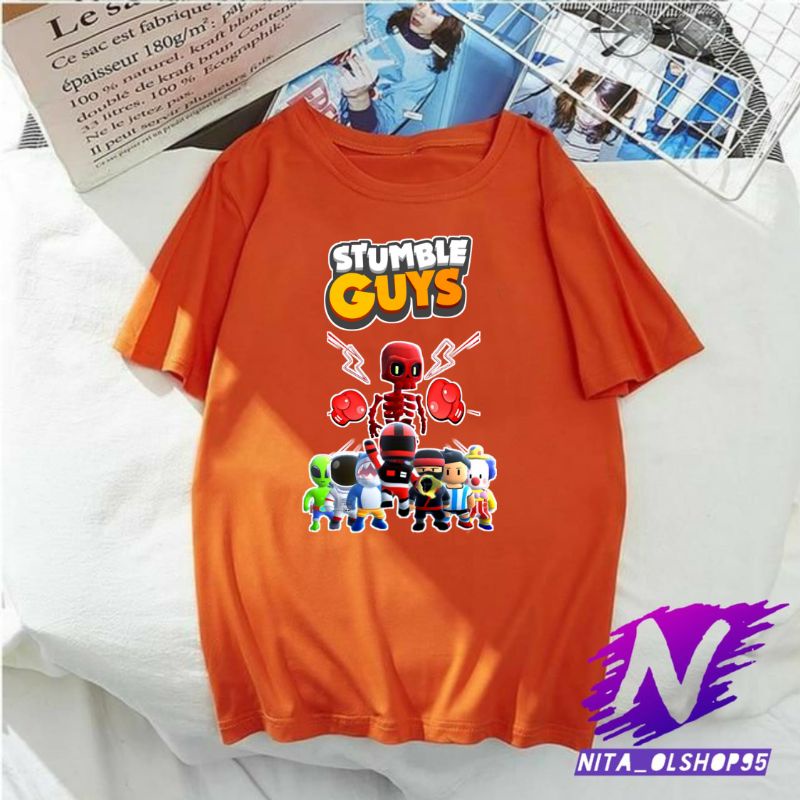 kaos anak baju anak stumble guys bahan premium