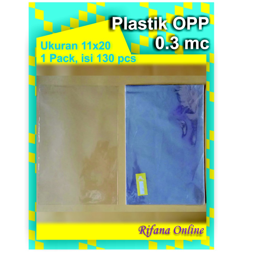 

Plastik OPP Ukuran 11 x 20 cm