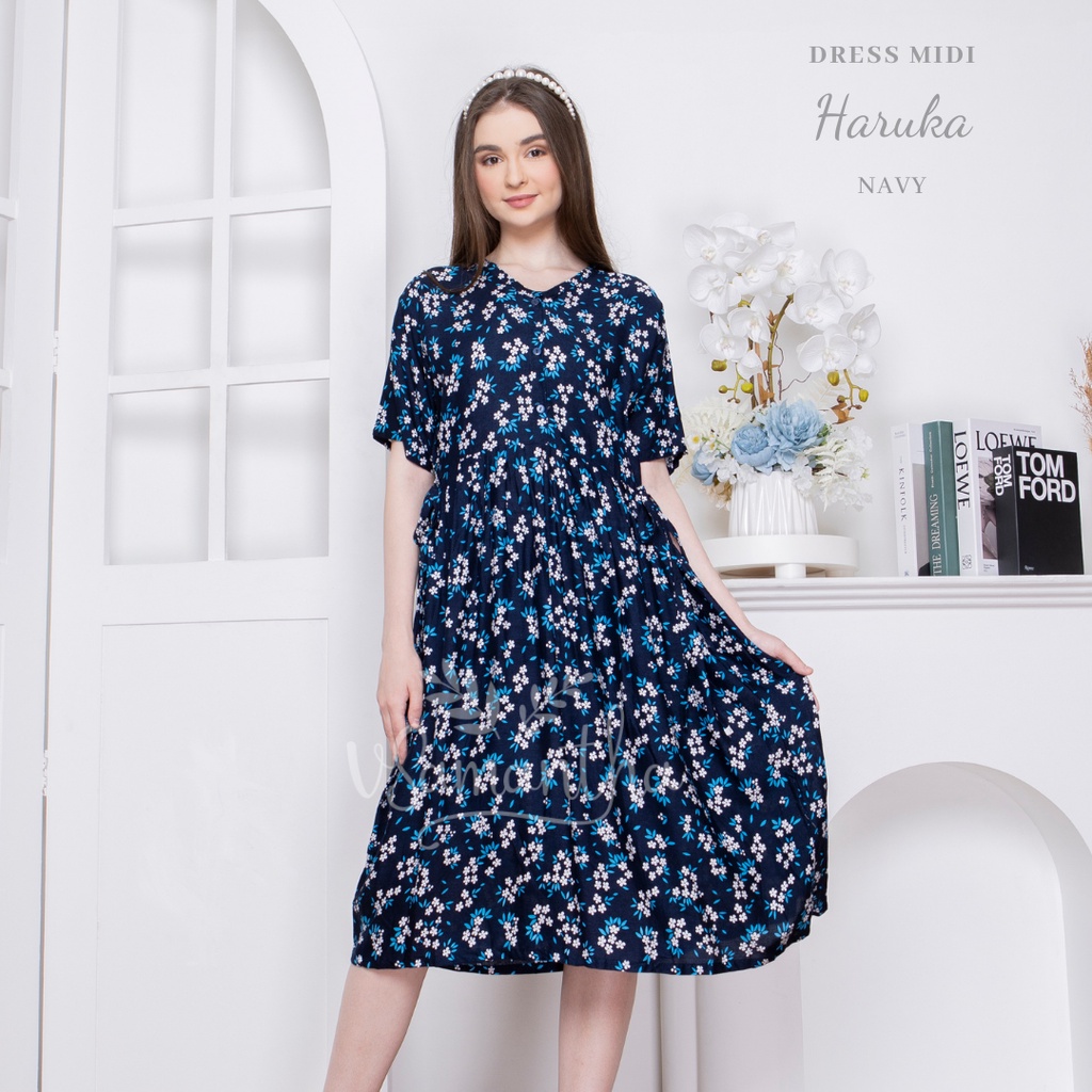 Dress / Daster Midi Korean Haruka