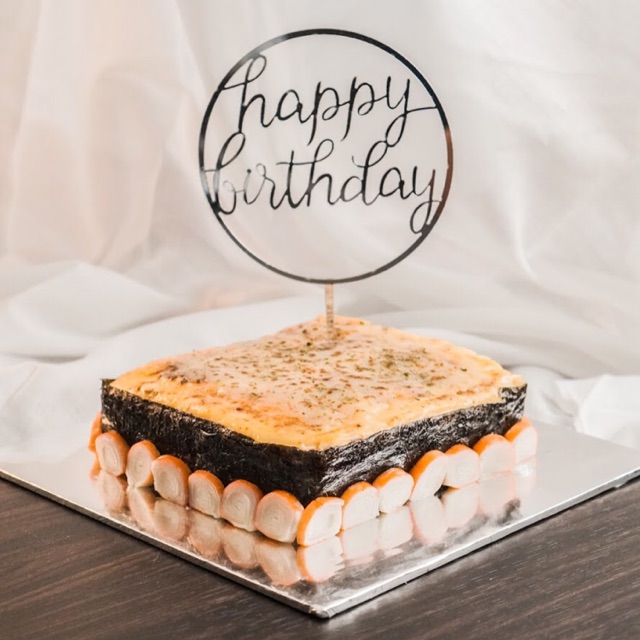

NASI MENTAI CAKE MEDIUM 20 x 20CM / Kue Nasi Mentai