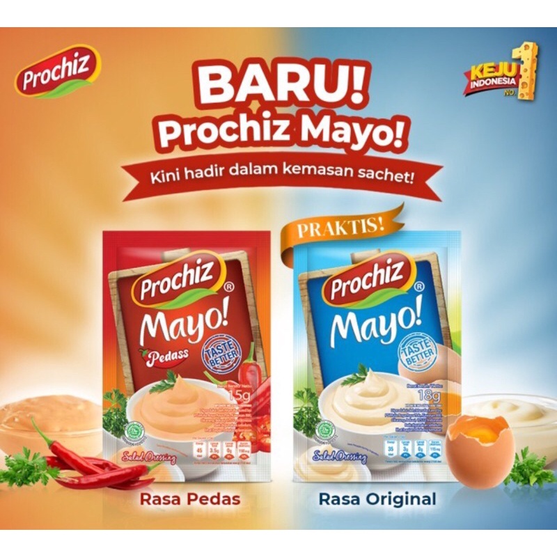 Prochiz Mayo Salad Dressing sachet 250ml Mayones Mayonnaise