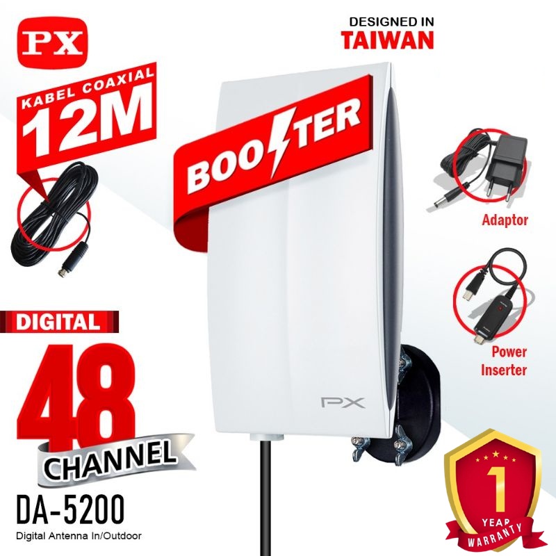 PX da 5200 antena tv penguat sinyal tv antena indoor outdoor super jernih Original 100%