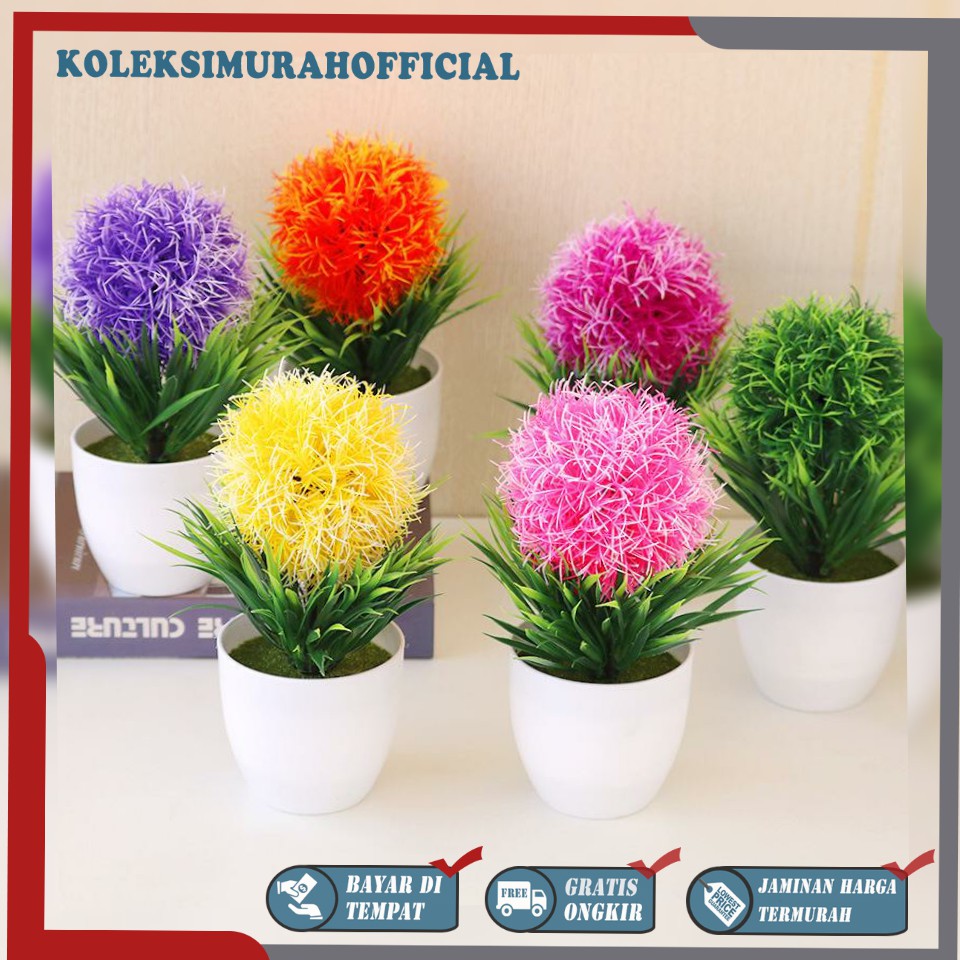 COD BUNGA PLASTIK BUNGA PAJANGAN IMITASI BUNGA ARTIFISIAL BUNGA BONSAI  TANAMAN HIAS PLASTIK BP8807