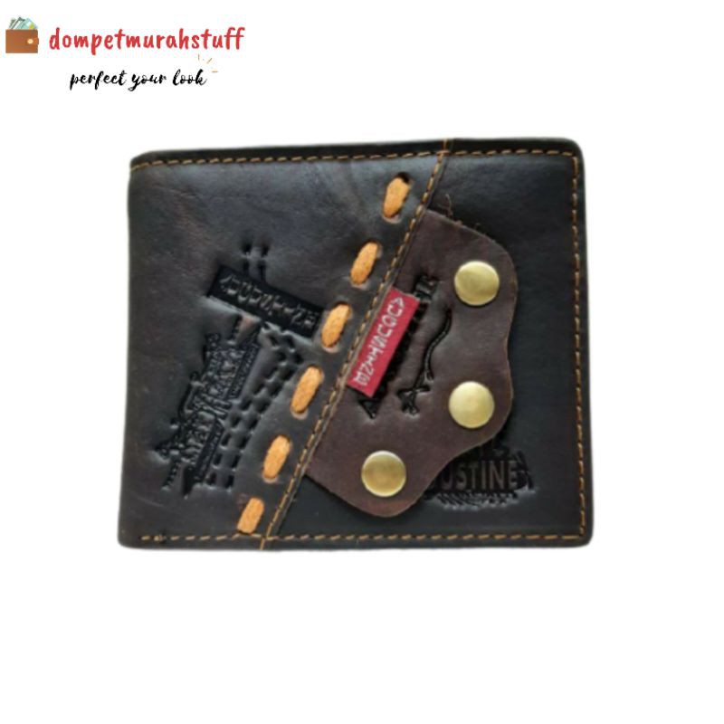 Dompet Kulit Augustine Variasi A601. Dompet Kulit asli. Dompet kulit lipat pendek.