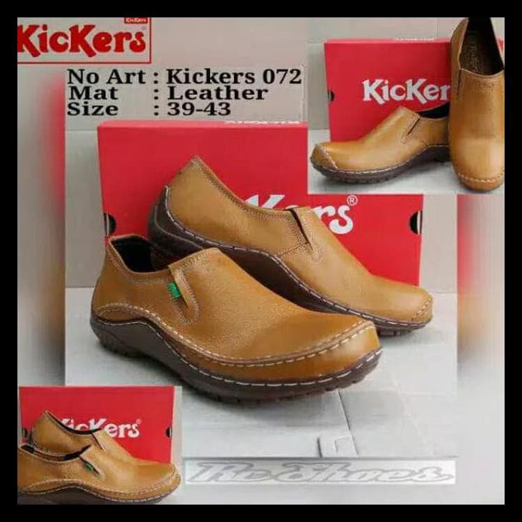 100% TERJAMIN BARANG TOP SEPATU FORMAL PRIA KICKERS ORIGINAL SLIP ON KULIT ASLI 072 100% TERMURAH