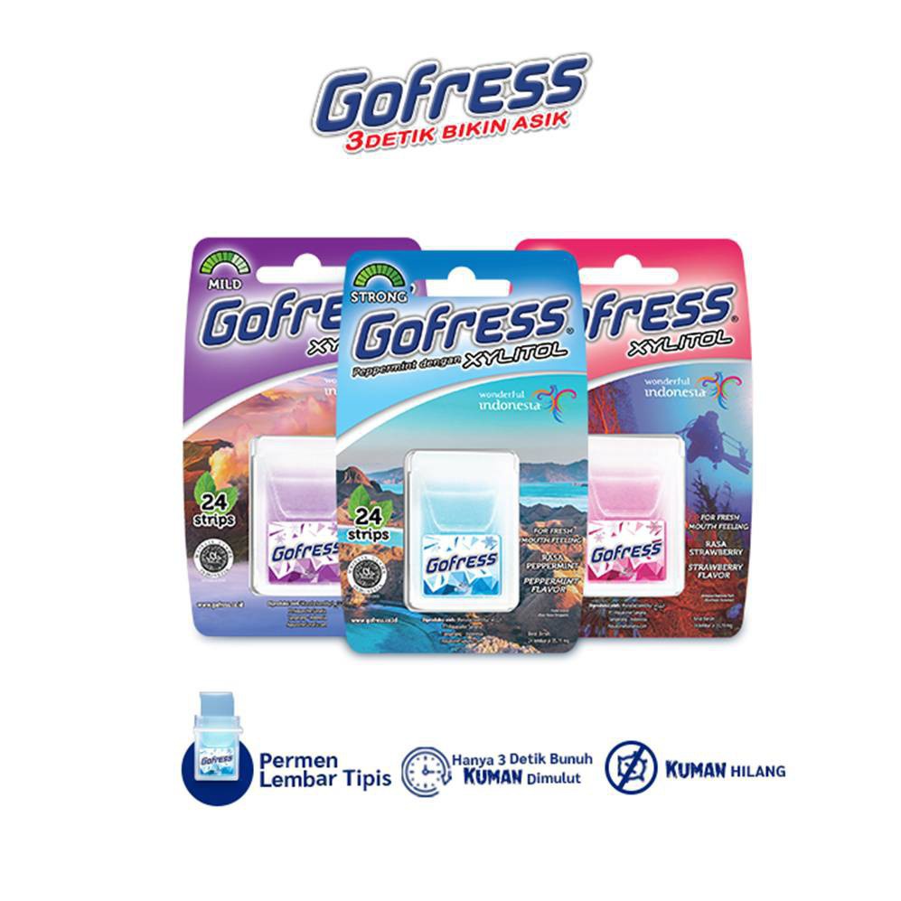 

Gofress Permen Tipis Penyegar Nafas isi 24 Strip - All Variant