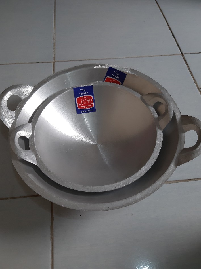 Kuali Wajan Penggorengan Aluminium Super Cap Tiga Aaa 11 Inch 25 Cm