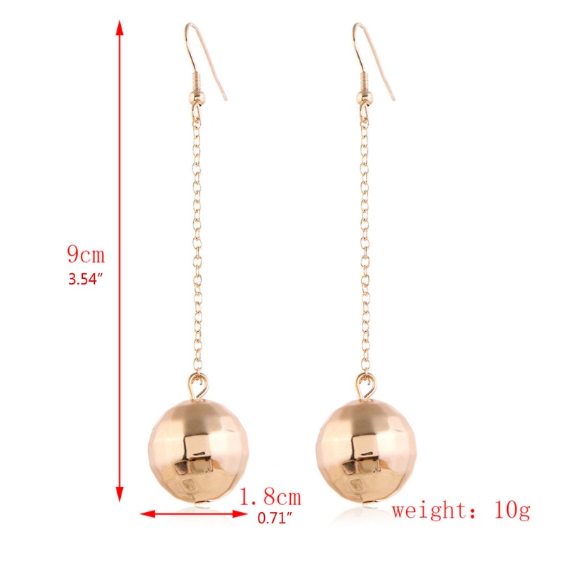 Siy Anting Tusuk Gantung Wanita Desain Bola Disko Warna Goldsilver Kreatif Untuk Pesta