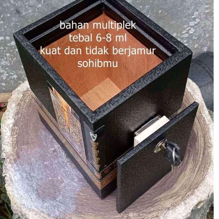 Celengan Miniatur Ka'bah PLUS BOX / Tabungan Haji Umroh / Celengan Kabah / kotak infaq / celengan tempat menyimpan uang receh anak dewasa