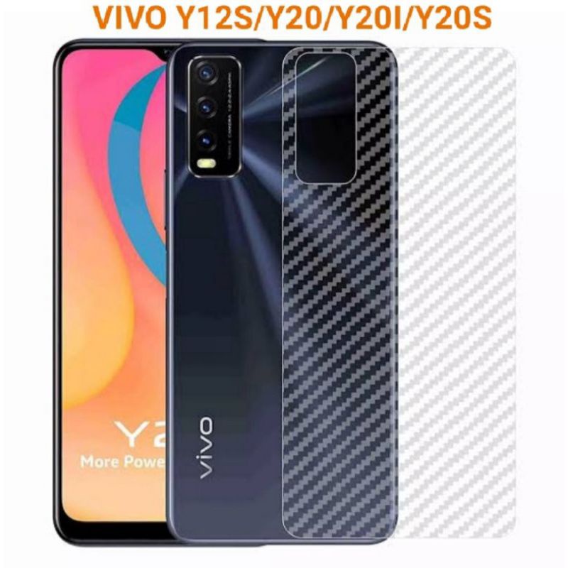 Skin karbon Anti jamur belakang HP/TYPE HP VIVO/Y20/Y12S/Y20i/Y20S