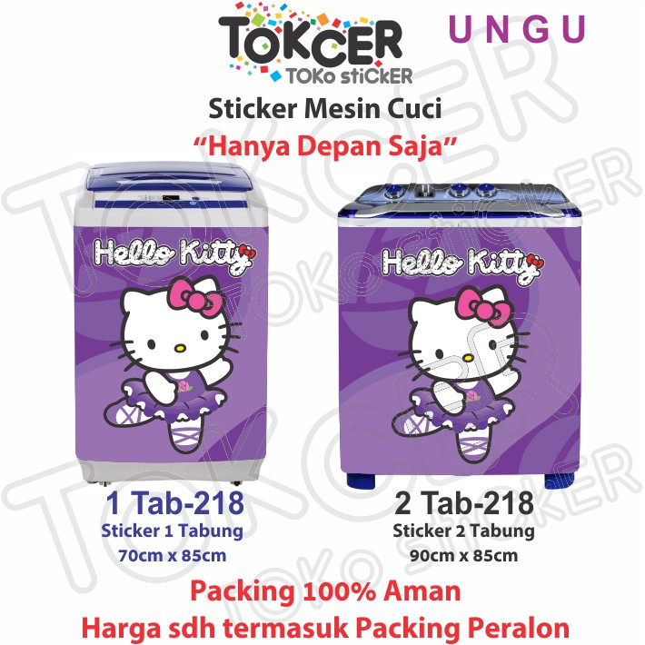 Stiker Mesin Cuci Hello Kitty