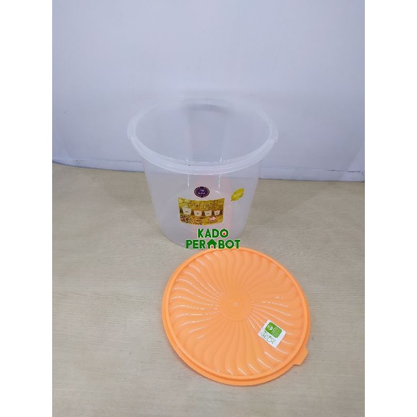 Toples Plastik Shinpo - Toples Kerupuk - Toples Plastik 10 Liter - Toples Kerupuk - Toples Bulat