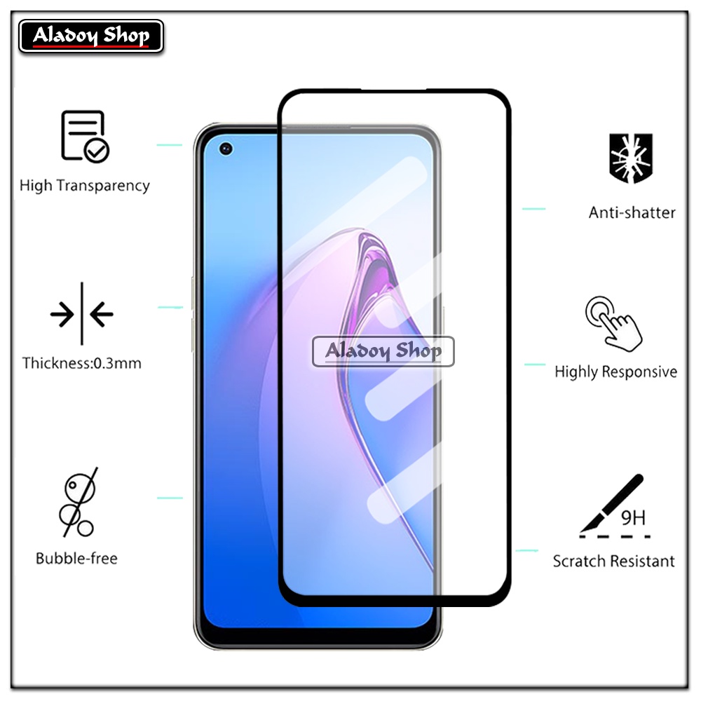 PAKET 3 IN 1 Tempered Glass Layar Oppo Reno 8 4G Free Tempered Glass Camera dan Skin Carbon