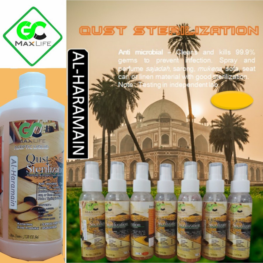 Antiseptik sanitizer QUST STERILIZATION GC MAX LIFE 1LITER