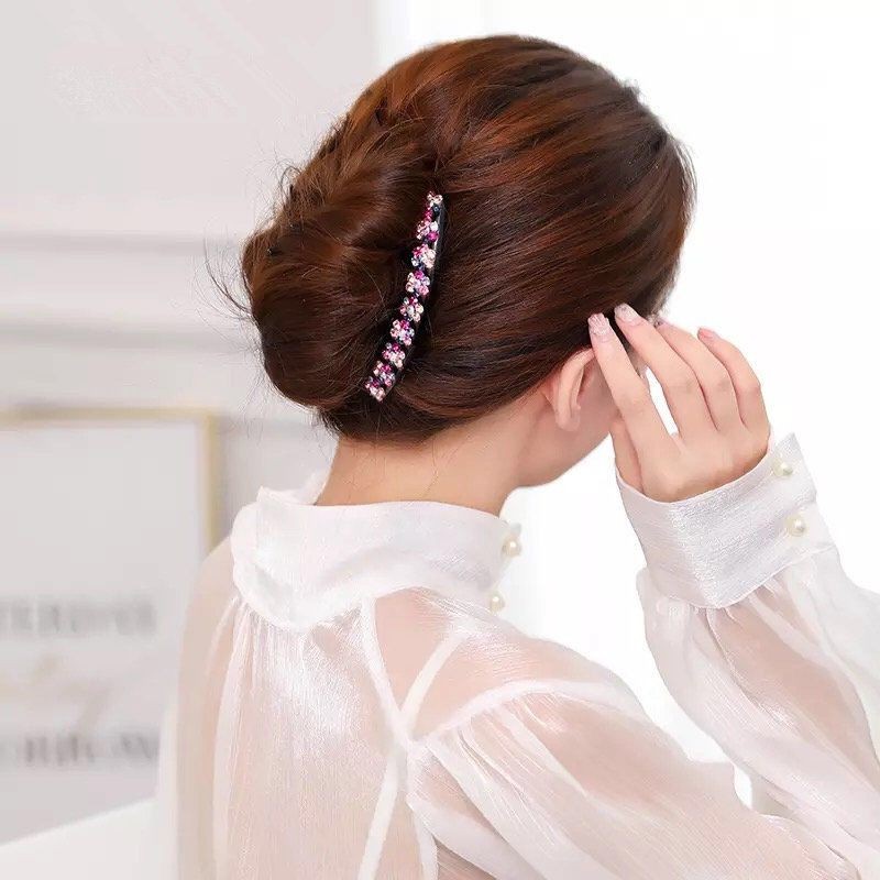 Sirkam rambut gigi 7 wanita bunga plum zirkon mode in korea baru