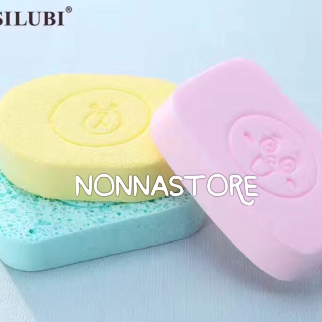 Spon Wajah / Badan - Cleansing Sponge bermotif LINE JAPAN IMPORT Cony Brown Sally