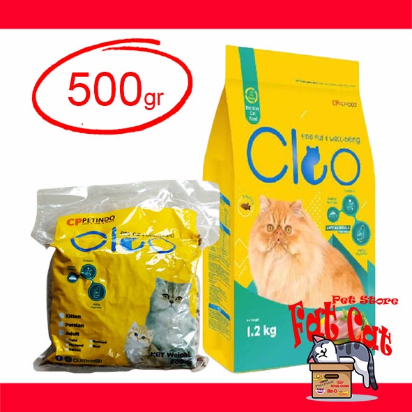 Cleo persian 500gr Makanan Kucing CLEO Persian REPACK 500gram