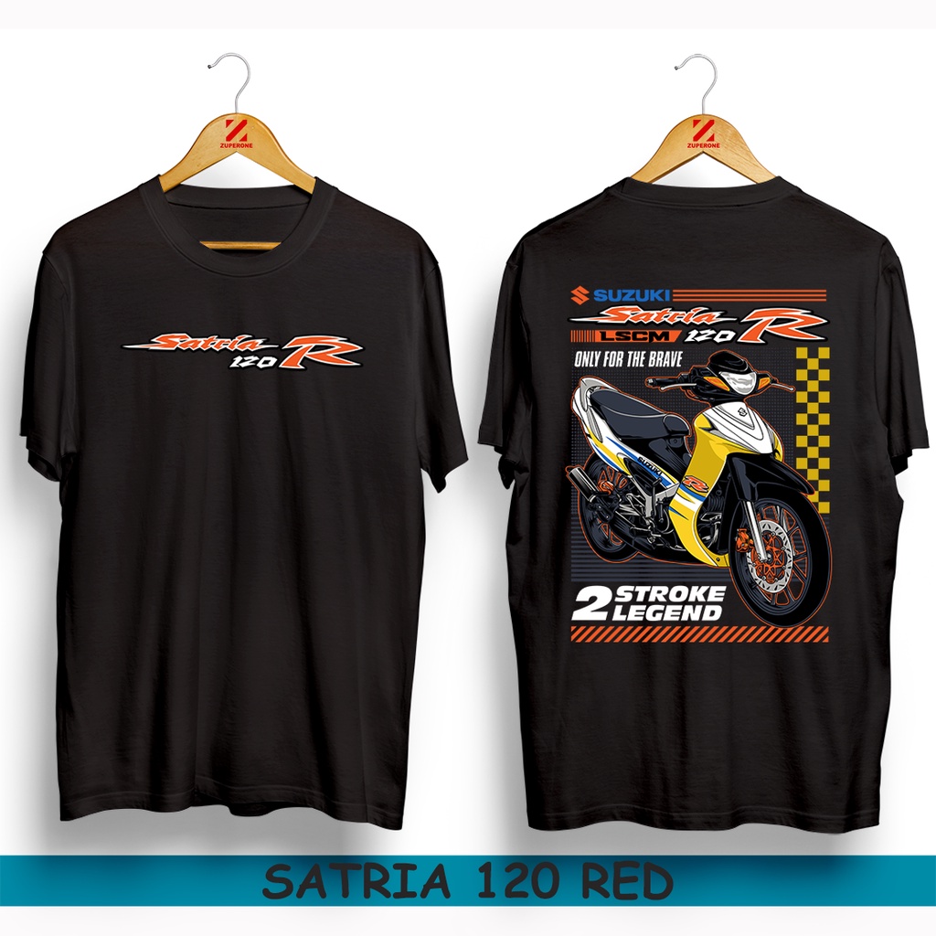 KAOS MOTOR SUZUKI SATRIA 120 YELLOW 2 TAK SUNMORI HIU