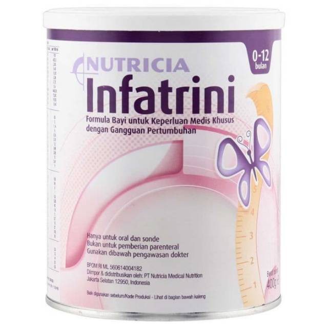 SUSU NUTRICIA INFATRINI 0-12 BULAN 400 GR. Exp 01/2021